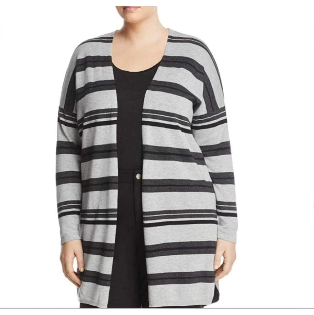 Vince Camuto Sweater, Black/Gray, Women's 3X